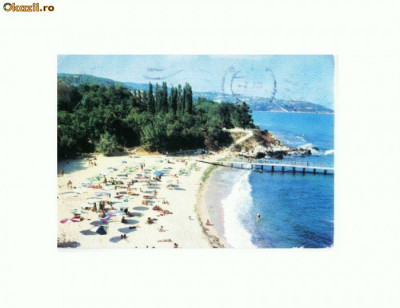CP181-34 Kurort ,,Drujba&amp;quot;-Plaja (Bulgaria) -circulata 1975 foto