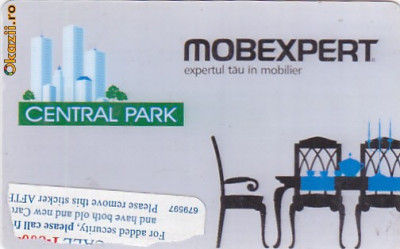 Pentru colectionari, card plastic client fidel Mobexpert, Central Park foto