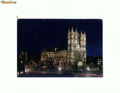 CP181-79 Westminster Abbey, London- circulata 1972 foto