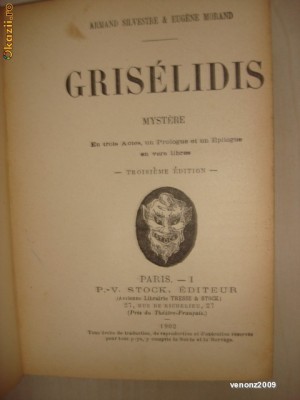ARMAND SILVESTRE* EUGENE MORAND - GRISELIDIS {1902} foto
