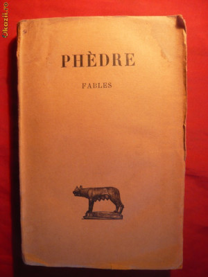 PHEDRE - FABLES -ed. 1924 ( in franceza si latina) foto