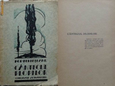 Perieteanu, Cantecul plopilor, 1928, prima editie foto