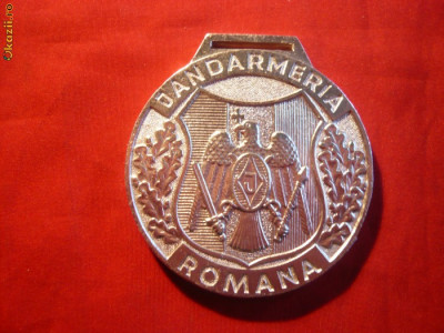 Medalie -Centenarul Jandarmeriei Romane ,aluminiu,d=6cm foto