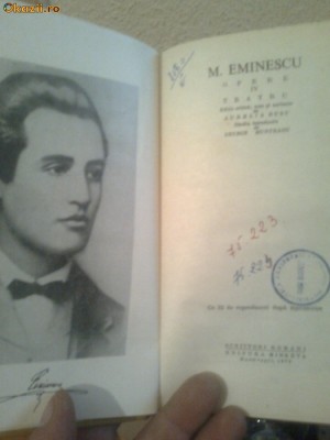 OPERE -MIHAI EMINESCU -3 VOL. foto