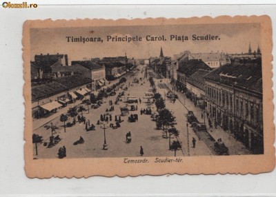 B11360 Timisoara Piata Scudier circulata 1923 foto