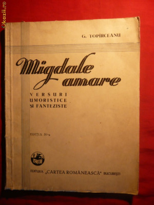 G. TOPARCEANU - MIGDALE AMARE - 1947 foto