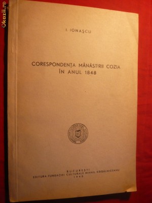 I.Ionascu - Corespondenta Manastirii Cozia in anul 1848 foto