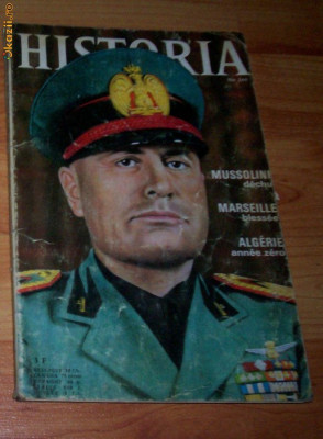 revista Historia (lb franceza, 1968, Mussolini) foto