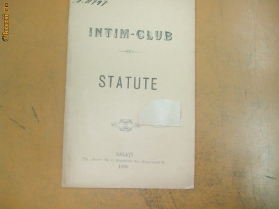 Statute Intim Club Galati 1899 foto