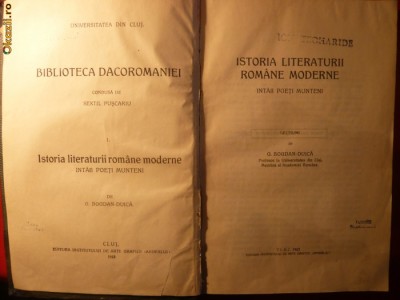 G.Bogdan-Duica -Istoria Lit.Rom.- Intaii Poeti Munteni -1923 foto