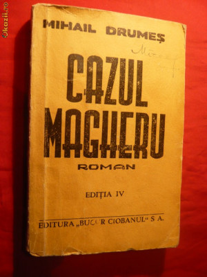 MIHAIL DRUMES - CAZUL MAGHERU -Roman - ed.1942 foto