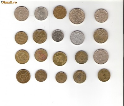 66 Lot interesant de monede si jetoane (fise, token)(20 bucati) foto