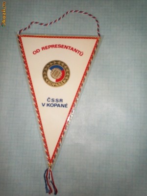 296 Fanion CSSR V KOPANE (fotbal -Cehoslovacia) foto