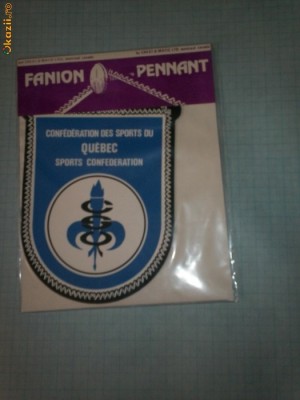 342 Fanion Confederatia Sportiva din Quebec (Canada) foto
