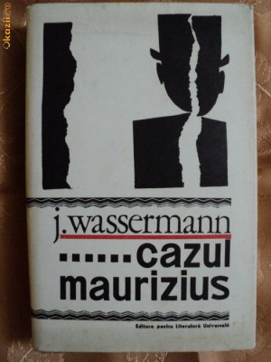 ......CAZUL MAURIZIUS - J. WASSERMANN foto
