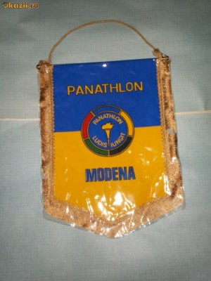 380 Fanion Panathlon Ludis Iungit -Panathlon -Modena(pentatlon-Italia) foto