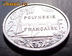 Polynesie Francaise 2 franc 2003 UNC foto