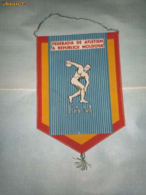 371 Fanion Federatia de Atletism a Republicii Moldova foto