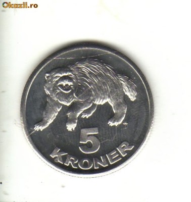 bnk mnd Groenlanda 5 kroner 2010 unc foto