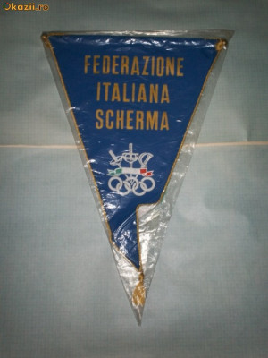 370 Fanion Federatia Italiana de Scrima foto