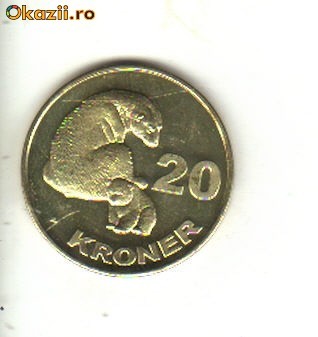 bnk mnd Groenlanda 20 kroner 2010 unc foto