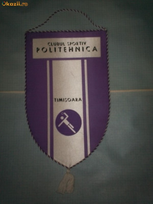 448 Fanion CLUBUL SPORTIV POLITEHNICA TIMISOARA foto