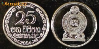 Sri Lanka 25 cent 2004 UNC foto