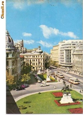 CP182-57 Bucuresti. Piata Universitatii -circulata 1978 foto
