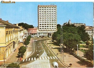 CP182-83 Braila. Hotel ,,Traian&amp;quot; -circulata 1984 foto