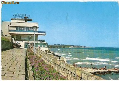 CP182-23 Eforie Nord. Barul ,,Acapulco&amp;quot; -circulata 1977 foto