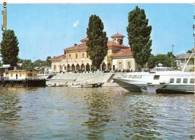 CP182-69 Braila. Gara fluviala -circulata 1984 foto