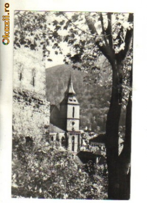 bnk cp brasov - biserica neagra - circulata 1968 foto