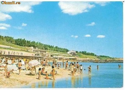 CP183-79 Eforie Nord -Vedere de pe plaja -circulata 1974? foto