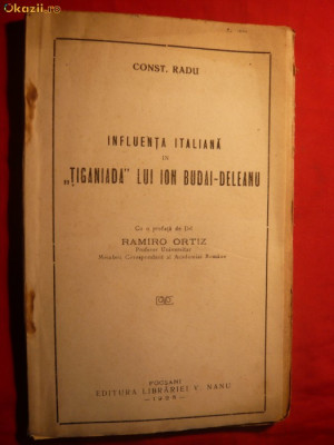 Const.Radu -Infl.Italiana in Tiganiada lui I.Budai-Deleanu -1925 foto