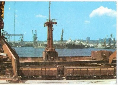CP183-40 Constanta -Vedere din port -circulata 1979 foto