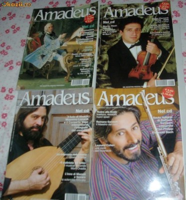 LOT 4 NUMERE REVISTA AMADEUS (2001/2002) [MUZICA CLASICA / LB. ITALIANA / FARA CD] foto