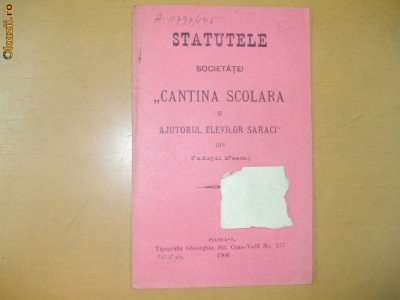 Statute Soc. ,,Cantina scolara foto