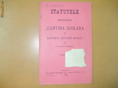 Statute Soc. ,,Cantina scolara foto