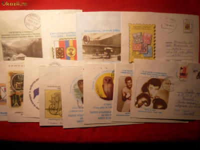 Colectie de intreguri postale ilustrate si circulate -205 buc. foto