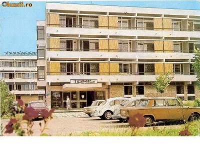 CP185-19 Neptun-Romania -Hotel Tomis, Midia -circulata1981 foto