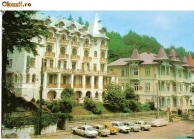 CP184-68 Slanic Moldova. Vila Palas si Caprioara-circulata 1978 foto