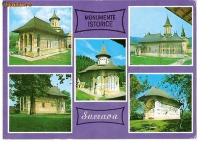 CP185-93 Monumente Istorice Suceava -circulata 1974 foto