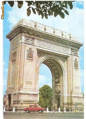 CP187-54 Bucuresti -Arcul de Triumf -carte postala necirculata foto