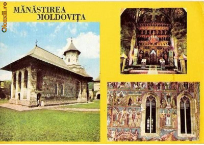 CP188-59 Manastirea Moldovita -carte postala necirculata foto