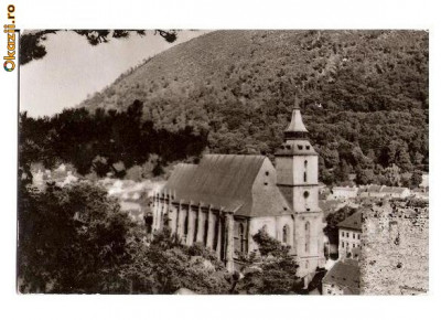 CP189-48 Brasov. Biserica Neagra -carte postala circulata 1966 foto