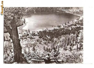 CP189-76 Tusnad -Lacul ,,Sf. Ana&amp;quot; -RPR -carte postala circulata 1962 foto