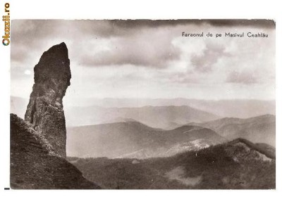 CP190-02 Faraonul de pe Masivul Ceahlau -RPR -carte postala circulata 1964 foto
