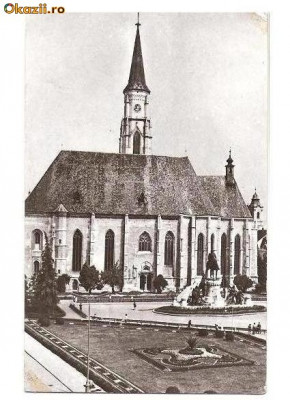 CP190-10 Cluj -Catedrala Sf.Mihail -RPR -carte postala circulata 1965 foto