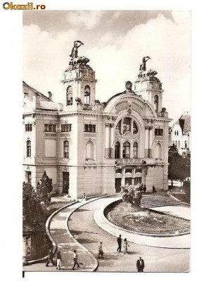 CP190-12 Cluj -Teatrul National -carte postala circulata 1965 foto
