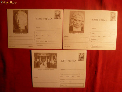 3 Carti Postale -Intreg -Sclptor -C.Medrea ,547 ,550 ,551 /68 foto